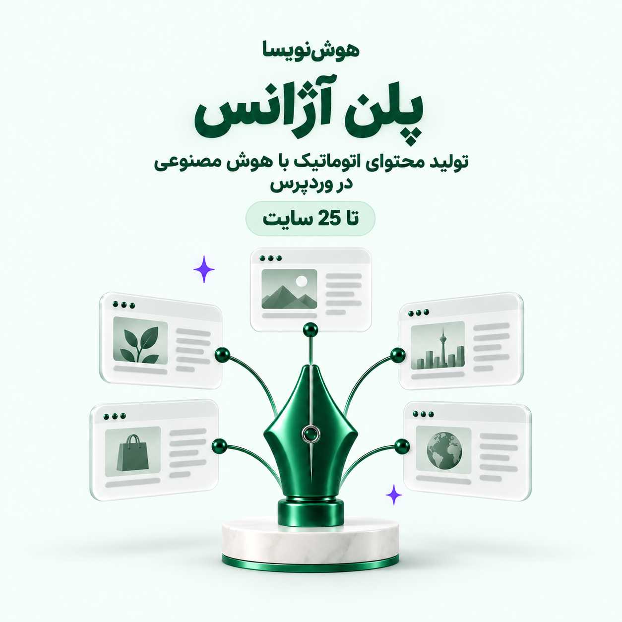 هوشنویسا — تولید محتوای اتوماتیک با هوش مصنوعی در وردپرس (پلن آژانس)