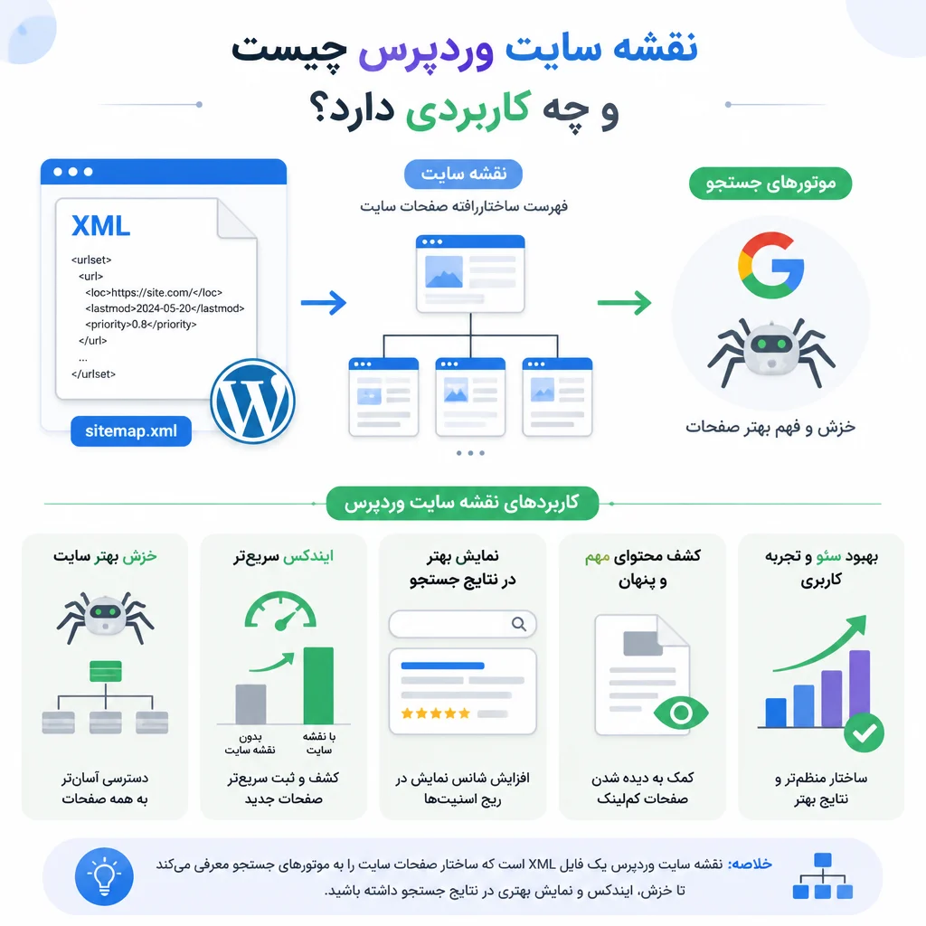 نقشه سایت وردپرس چیست و چه کاربردی دارد؟