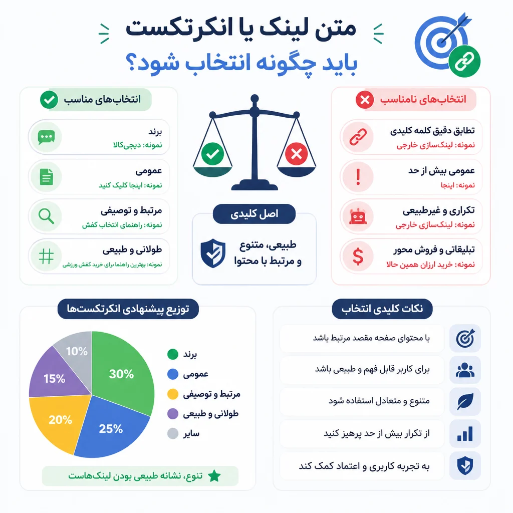 متن لینک یا انکرتکست باید چگونه انتخاب شود؟